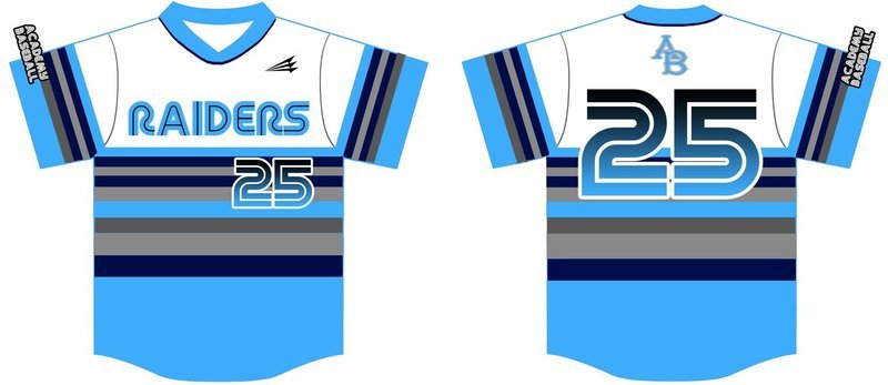 Academy Raiders Custom Baseball Jersey #1E