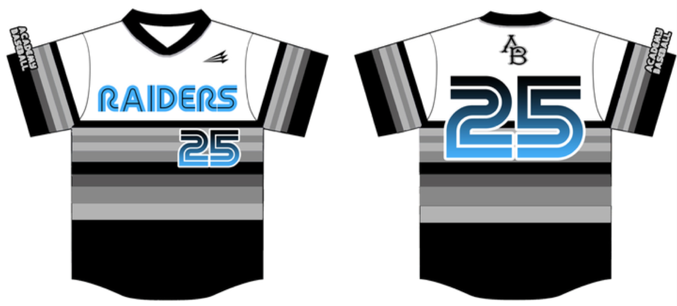 Academy Raiders Custom Baseball Jersey #1C