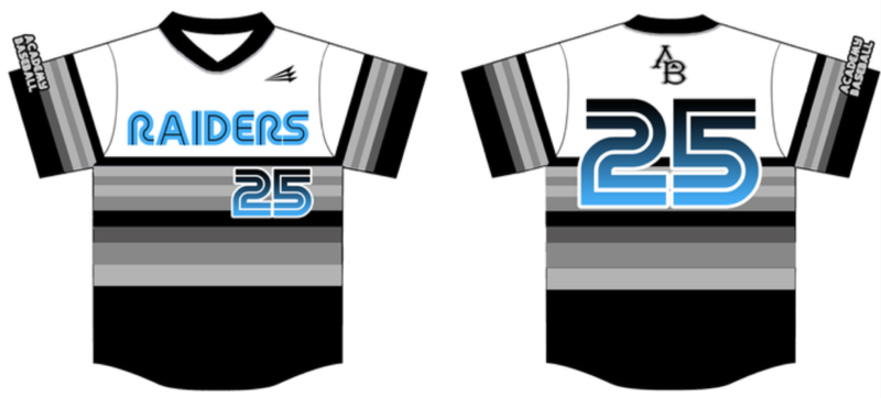 Academy Raiders Custom Baseball Jersey #1C