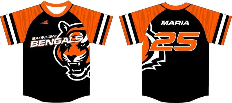 Barnegat Bengals Custom HexaFlex Baseball Jersey #4b