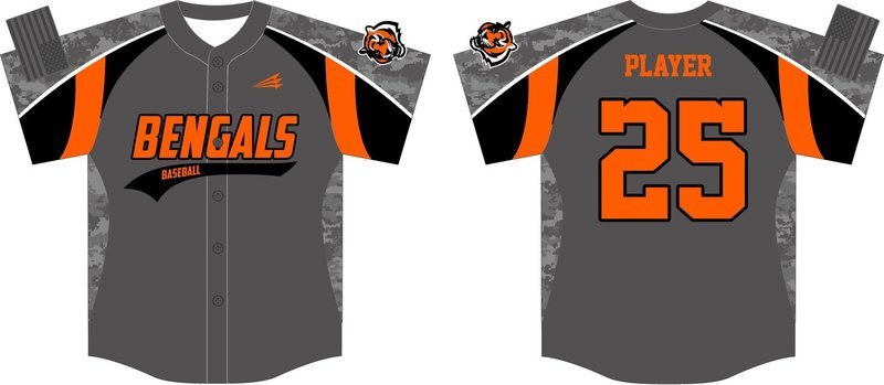 Barnegat Bengals Custom HexaFlex Baseball Jersey #5c
