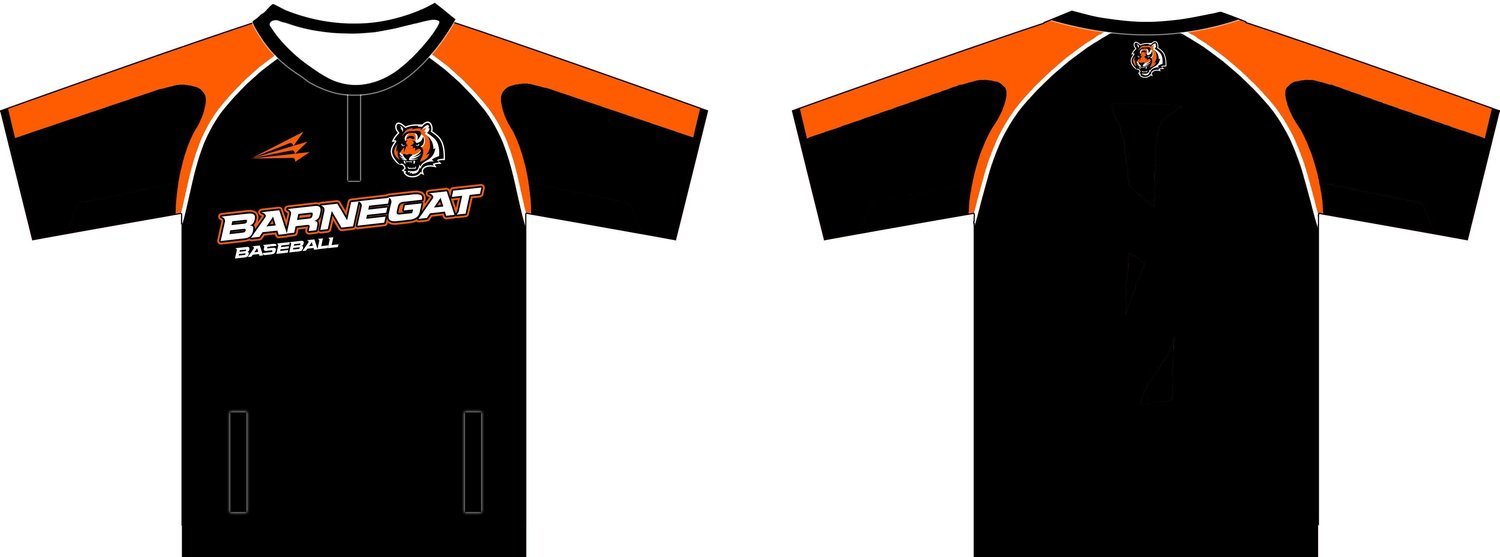 Barnegat Bengals Baseball Custom Clutch Cage Jacket #CC2