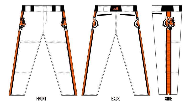Barnegat Bengals Custom Baseball Pants #4b