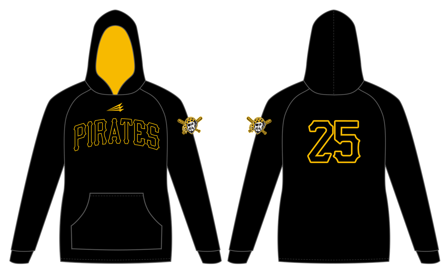 Pirates Custom Vulcan Hoodie #VH1