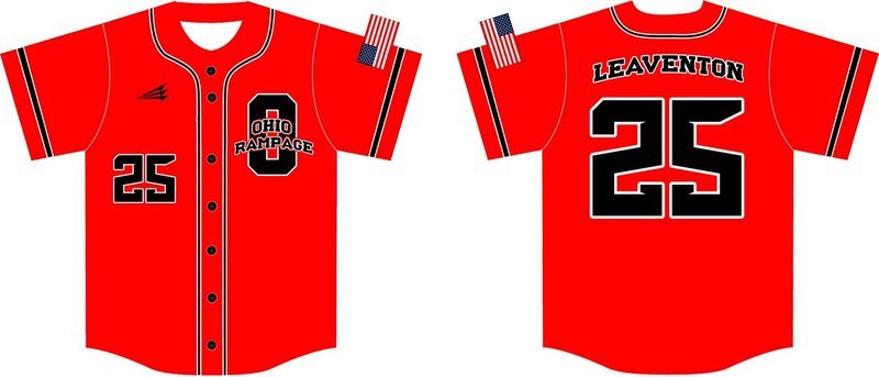 Ohio Rampage Custom Baseball Jersey #3