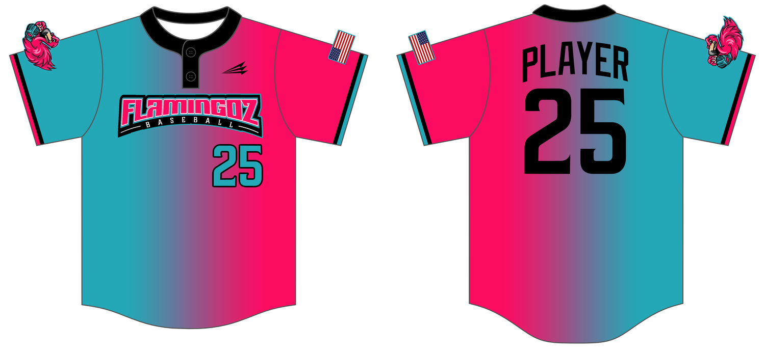 Flamingoz Custom HexaFlex Baseball Jersey #J5C