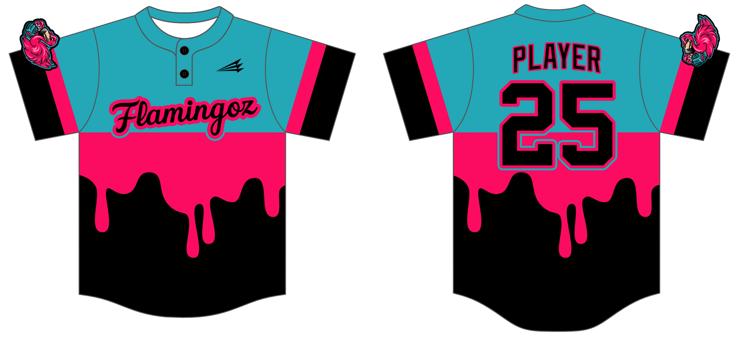 Flamingoz Custom HexaFlex Baseball Jersey #J6B