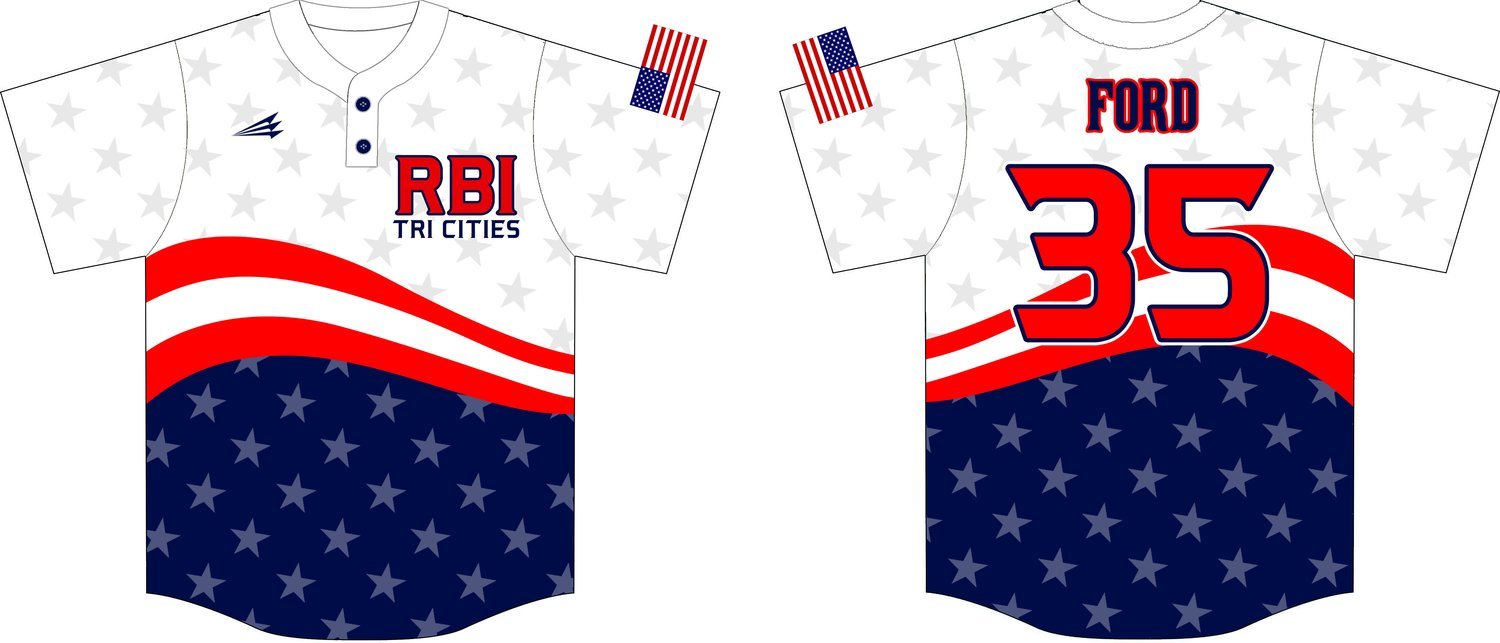 RBI Tri Cities Custom Baseball Jersey #4