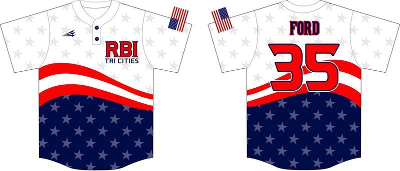 RBI Tri Cities Custom Baseball Jersey #4