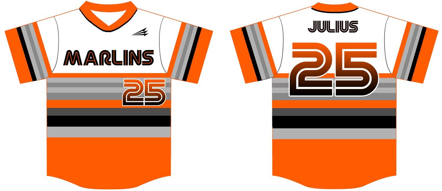 Mansfield Marlins Custom Baseball Jersey #2