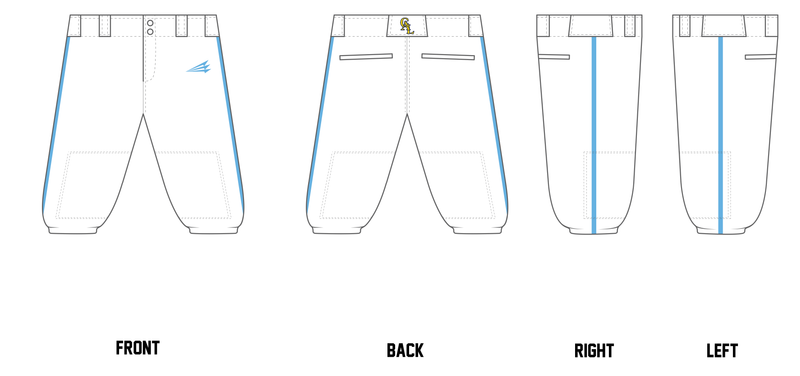 California Athletics League Custom Knicker Baseball Pant #BP1B