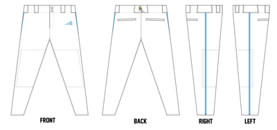 California Athletics League Custom Athletic Baseball Pant #BP1A