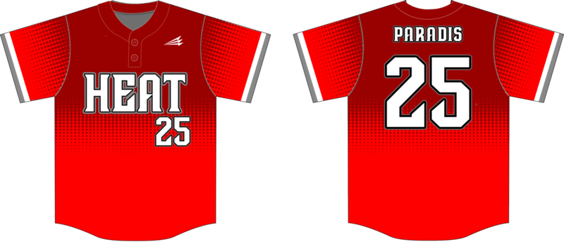 North Wake Heat Custom Baseball Jersey #3