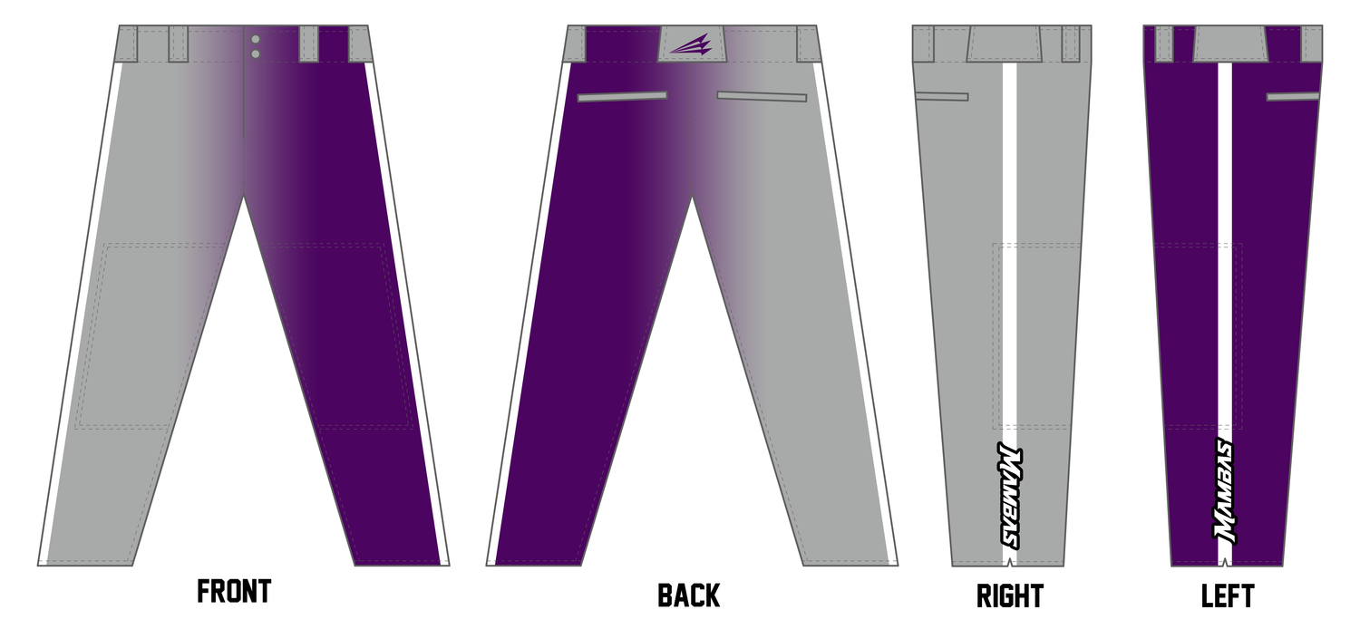 Midwest Mambas Custom Athletic Cut Baseball Pants #BP6