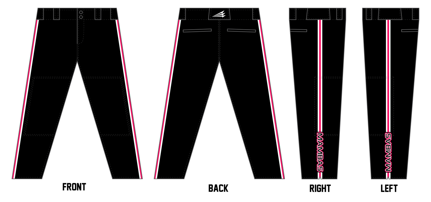 Midwest Mambas Custom Athletic Cut Baseball Pants #BP7B