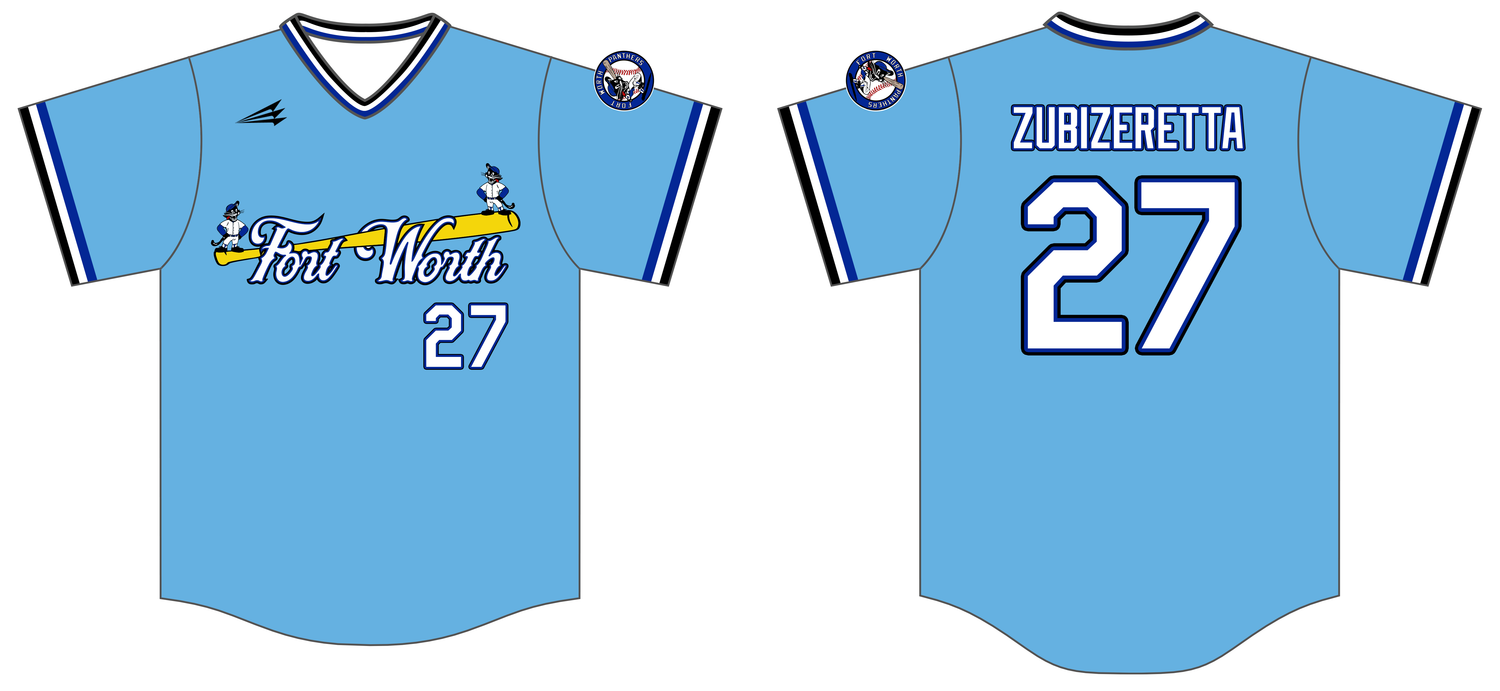 Fort Worth Panthers Custom NanoDri Baseball Jersey #J3B