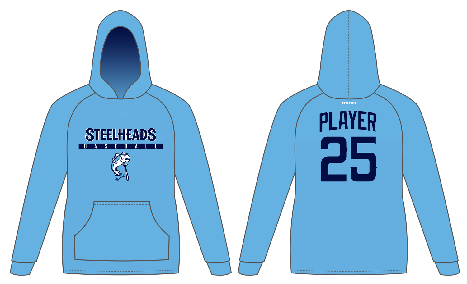 El Cerrito Steelheads Custom Vulcan Hoodie #VH2B