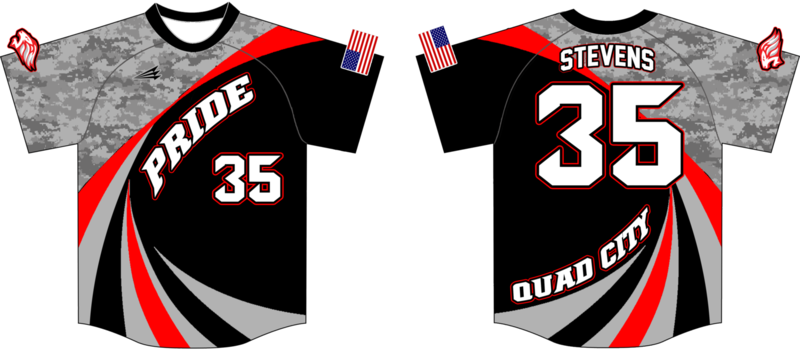 Quad City Pride Baseball Jersey Design #4