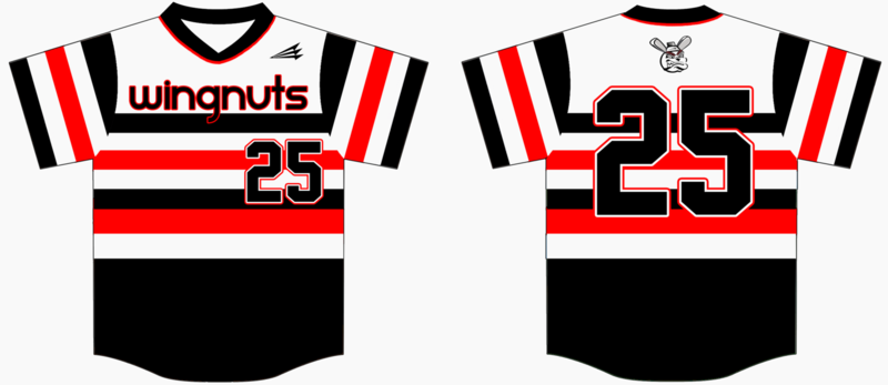Oklahoma Wingnuts Custom Baseball Jersey Design #1B
