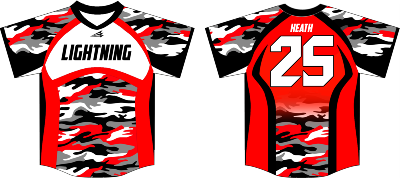 Central Illinois Lightning Custom Baseball Jersey #4C