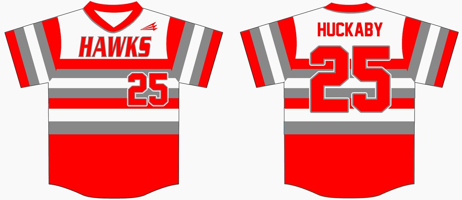 Texas Hawks Custom Baseball Jersey Design #1