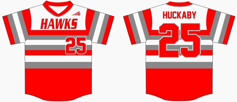 Texas Hawks Custom Baseball Jersey Design #1
