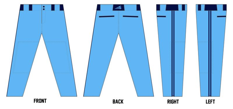 NY Wolves Custom Athletic Baseball Pant #BP11