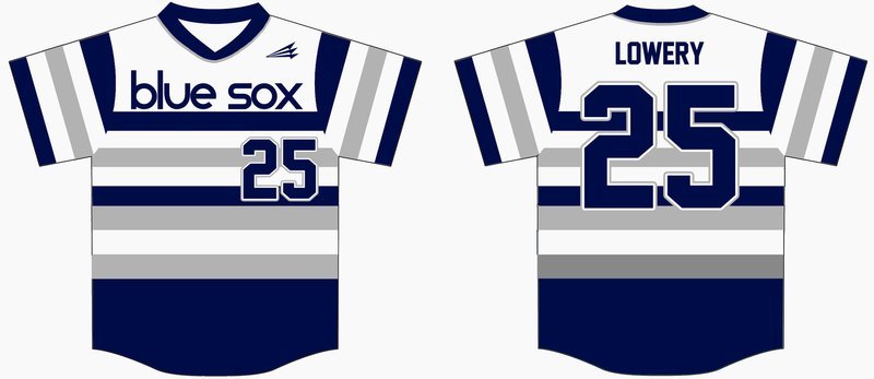 Bakersfield Blue Sox Custom Baseball Jersey Design #2C