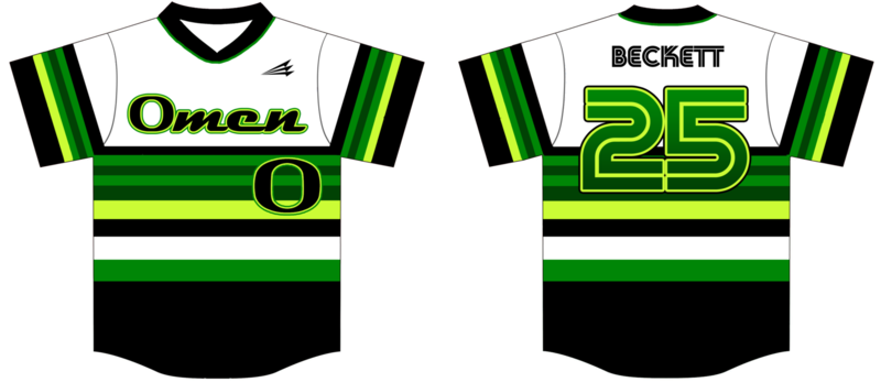 Omen Custom Baseball Jersey #2b