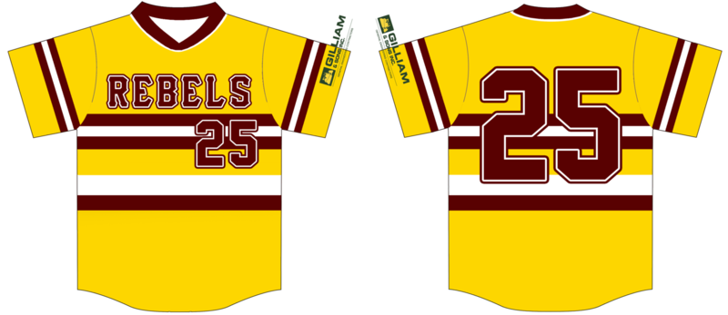 Rebels (Boos) Custom Baseball Jersey Design #1D