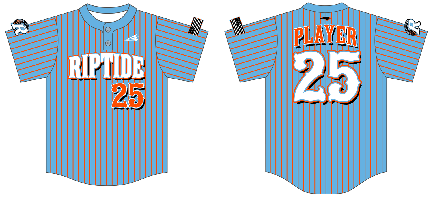Carolina Riptide Custom HexaFlex Baseball Jersey #J1