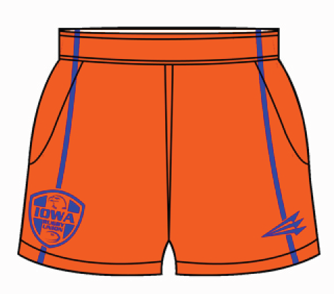 Iowa Union Referree Rugby Shorts