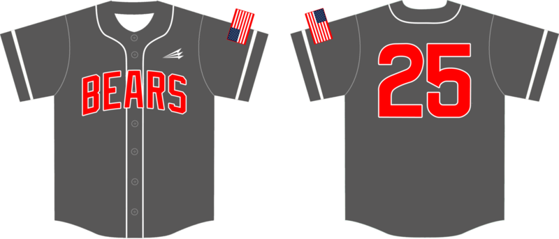 Baird Bears Custom Baseball Jersey Design #2B