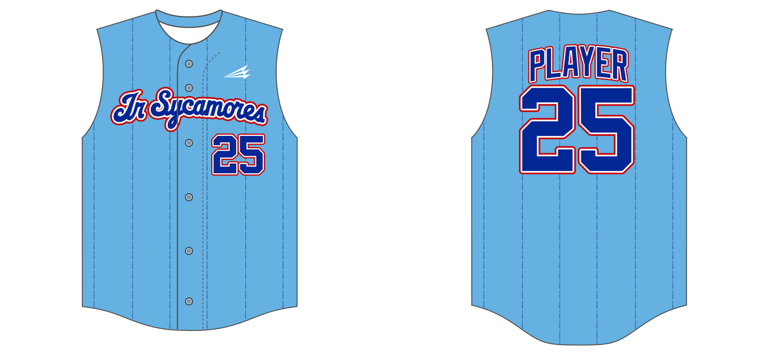 Jr Sycamores Custom HexaFlex Baseball Jersey #J12E