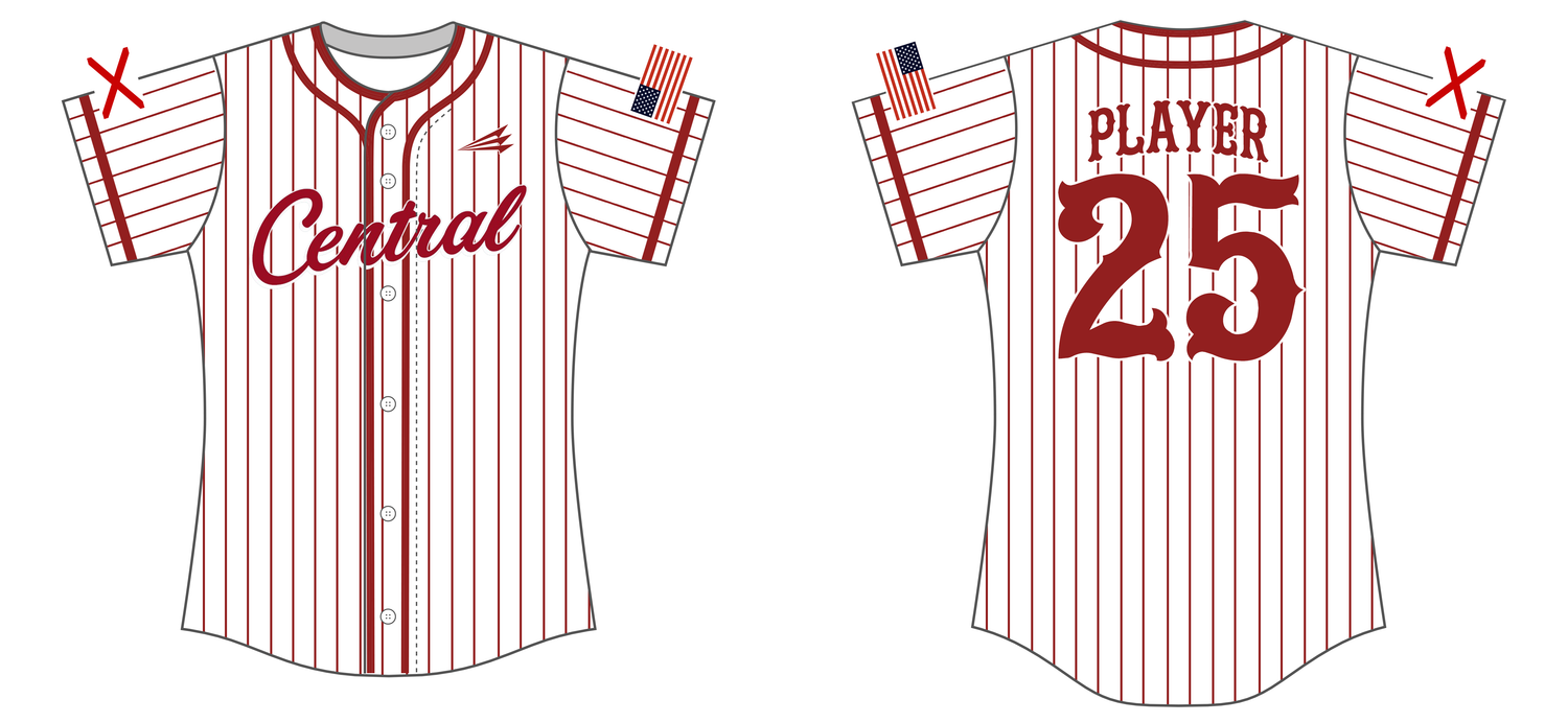 Central Softball Custom NanoDri Softball Jersey #J1B