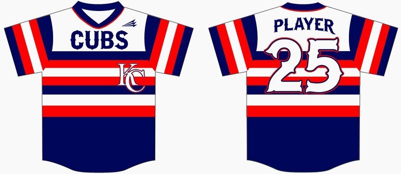 Kearney Cubs Custom HexaFlex Baseball Jersey #7