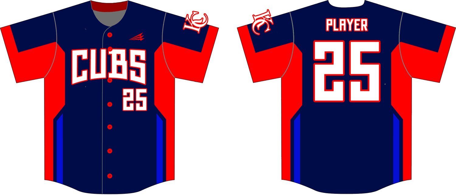 Kearney Cubs Custom HexaFlex Baseball Jersey #8