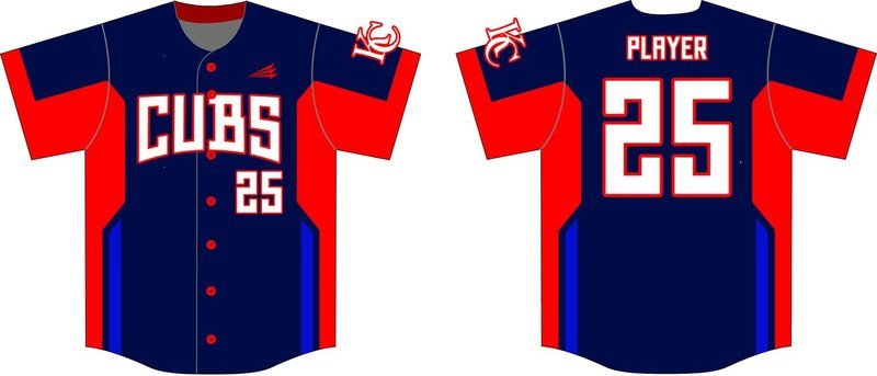 Kearney Cubs Custom HexaFlex Baseball Jersey #8