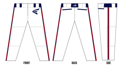 Team Easton (Straub) Custom Baseball Pants Design #1