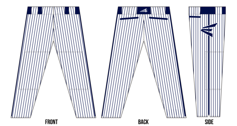 Team Easton (Straub) Custom Baseball Pants Design #2