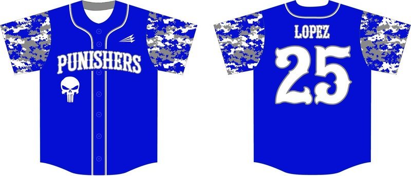 SoCal Punishers Custom Baseball Jersey Design #1C