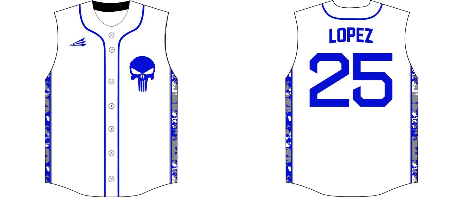 SoCal Punishers Custom Baseball Jersey Design #3C