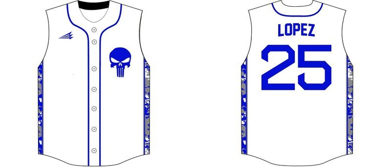 SoCal Punishers Custom Baseball Jersey Design #3C