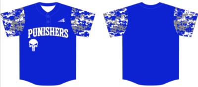 SoCal Punishers Custom Baseball Jersey Design #1D