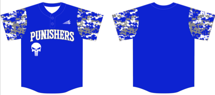 SoCal Punishers Custom Baseball Jersey Design #1D