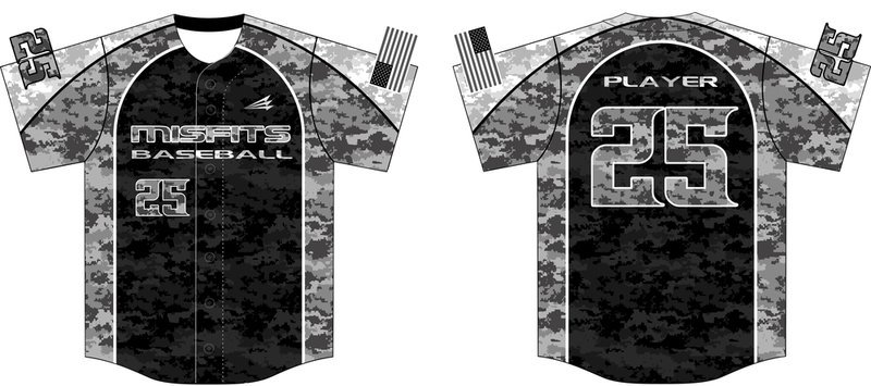 Arizona Misfits Custom Baseball Jersey Design #1