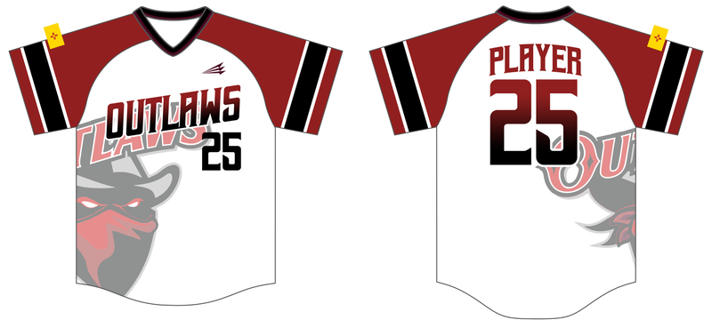 Outlaws Custom HexaFlex Baseball Jersey #J1E