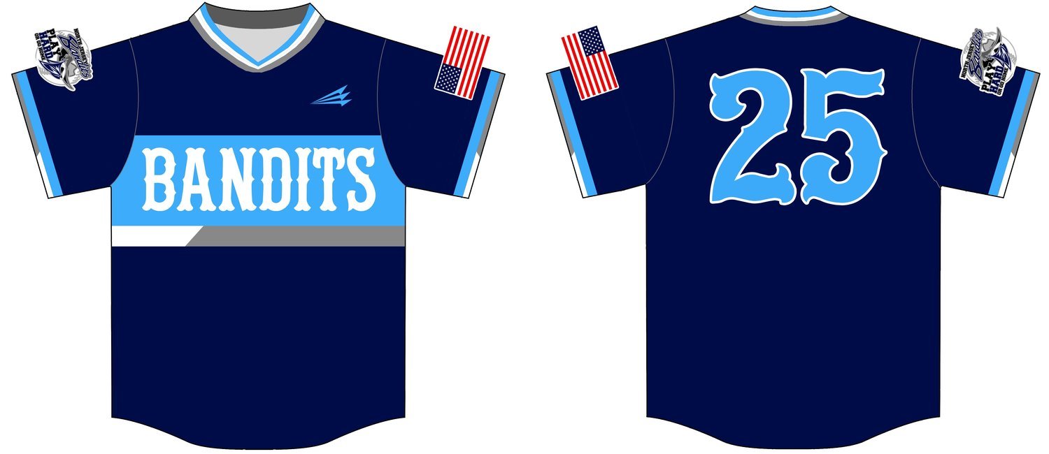 North Jersey Bandits Custom Baseball Jersey #3e