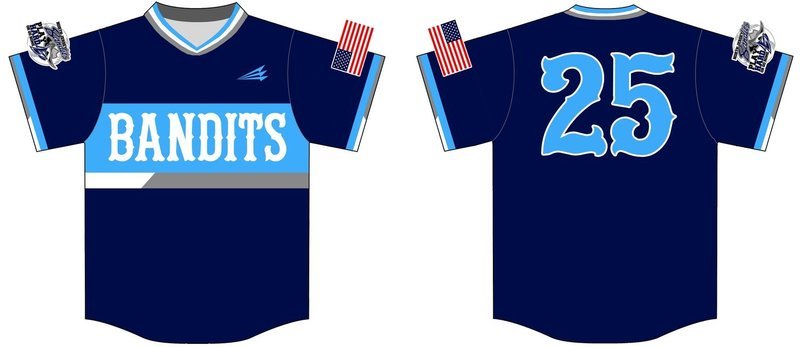 North Jersey Bandits Custom Baseball Jersey #3e