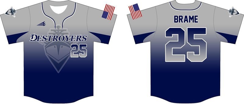 Fleet Destroyers Custom Baseball Jersey #7B